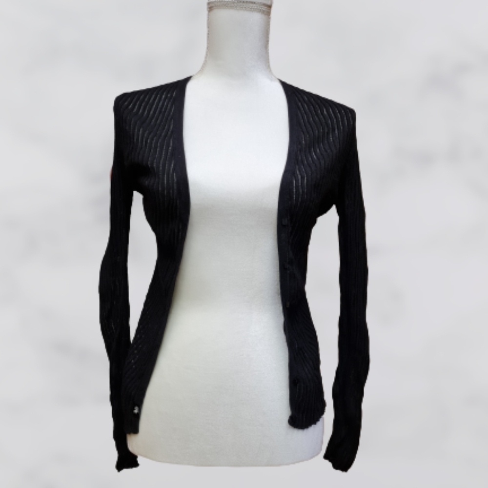 Moda Black Cardian Sz M